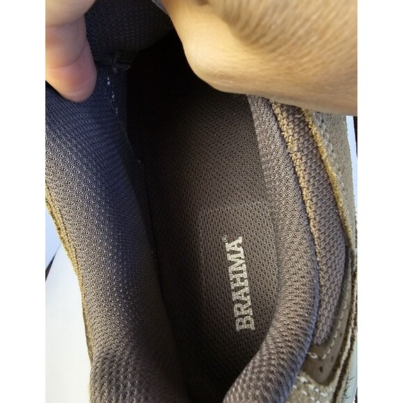 BRAHMA For Her Steel Toe Leather Safety Work or Hiking Shoes Khaki Women Size 12 - Picture 8 of 10